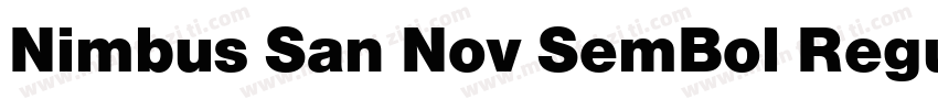 Nimbus San Nov SemBol Regular字体转换